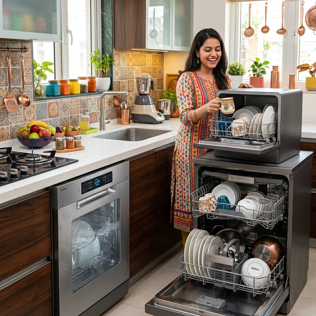 Premium Bosch dishwasher installed in a modern kitchen representing efficient dishwashing recommended by GrabDeel.