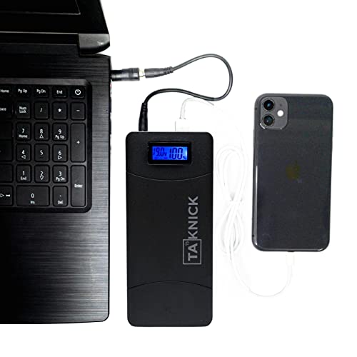 TA73 KNICK Lithium Ion Power Bank for All Laptops & Mobiles- 8 Hours Charge Time, Quick Charge 2.0 & Black Color