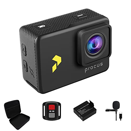 PROCUS Rush 3.0 16MP 4K HD Action Camera Waterproof with EIS (Black)