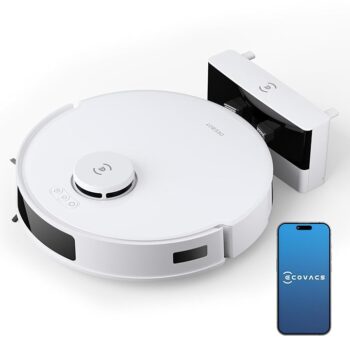 ECOVACS DEEBOT N20 PRO 2 in 1 Robotic Vacuum Cleaner & Mop, 8000 Pa Suction, Covers 3500+ Sq.Ft, Anti-Hair Tangle, Intelligent TrueMapping, Ozmo Vibrating Mop, Wet & Dry Cleaning, 300 Minutes Run-Time