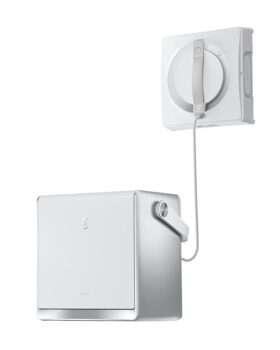 ECOVACS Winbot W2 Pro Omni Portable Window Cleaning Robot,Intelligent Cleaning with Three-Nozzle Wide-Angle Spray Technology,Win SLAM 4.0 Path Planning,Deep Edge Cleaning,5500Pa Suction Power,White