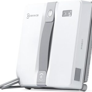 ECOVACS WINBOT Window Cleaning Robot – Compact Design, Dual Nozzles with Ultrasonic Spray, 9-Stage Protection System, Intelligent Path Planning, 3 Cleaning Modes, Anti-Slipping System