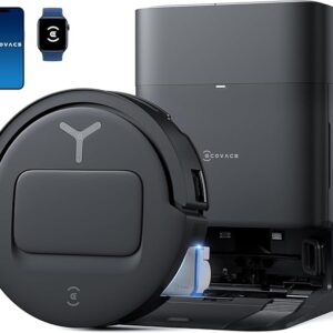 ECOVACS DEEBOT T80 Omni 2 in 1 Robot Vacuum Cleaner & Mop, 2025 New Launch, 18000 Pa, 6400 mAh Battery, OZMO Roller Real-Time Mop Washing, Self-Emptying, Hot Air Drying, AI ReMop 2.0, ZeroTangle 3.0