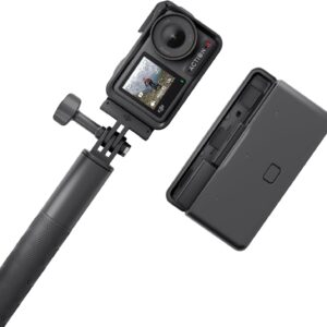 DJI Osmo Action 4 Adventure Combo – 4K/120fps Waterproof Action Camera with a 1/1.3-Inch Sensor, 10-bit & D-Log M Color Performance, Up to 7.5 h with 3 Batteries, Outdoor Camera for Travel, Biking