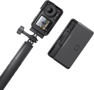DJI Osmo Action 4 Adventure Combo – 4K/120fps Waterproof Action Camera with a 1/1.3-Inch Sensor, 10-bit & D-Log M Color Performance, Up to 7.5 h with 3 Batteries, Outdoor Camera for Travel, Biking