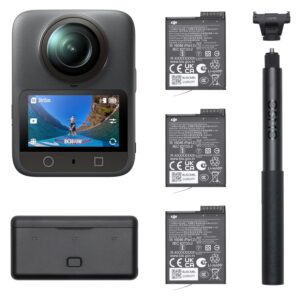 DJI Osmo 360 Adventure Combo,360 Camera With 1-Inch 360° Imaging, Native 8K 360° Video, 4K/120fps & 170° Boost Video, 120MP 360° Photo, 100-Min 8K Recording, Waterproof, Action Camera for Sports, Vlog