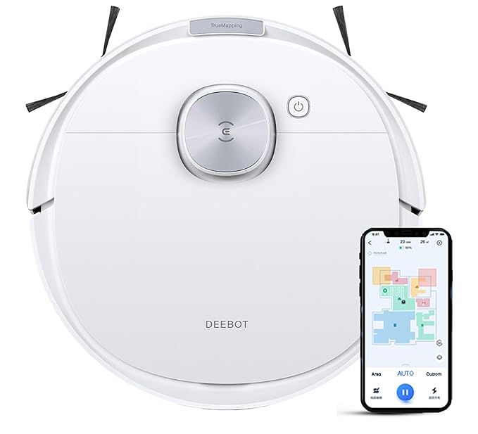 ECOVACS Deebot N10 2-in-1 Robot Vacuum Cleaner,Latest 2023 Launch,4300 Pa Powerful Suction,5200 Mah Battery,Covers 4000+ Sq. Ft. in One Charge,Advanced Dtof Technology True Mapping