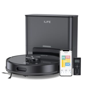 ILIFE T20s Ultra Robot Vacuum Cleaner 10,000Pa Suction, 300mins Runtime, Dry Wet Combo, & Voice & Remote Control
