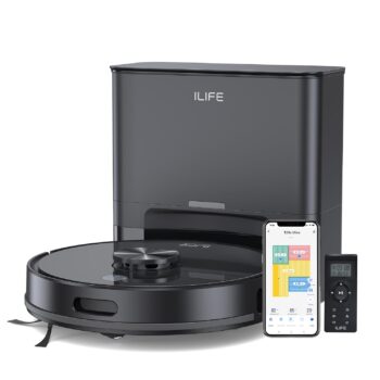 ILIFE T20s Ultra Robot Vacuum Cleaner 10,000Pa Suction, 300mins Runtime, Dry Wet Combo, & Voice & Remote Control
