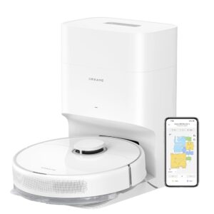 DREAME D10 Plus Gen 2 Robot Vacuum and Mop, Self-Emptying, 6,000Pa Suction for Carpets & Pet Hair, LiDAR Smart Navigation