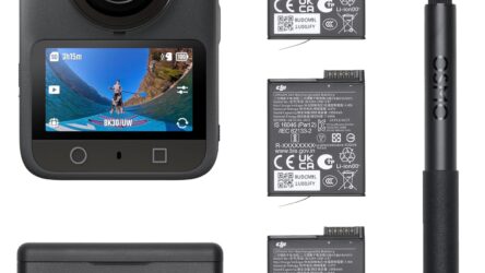 DJI Osmo 360 Adventure Combo,360 Camera With 1-Inch 360° Imaging, Native 8K 360° Video, 4K/120fps & 170° Boost Video, 120MP 360° Photo, 100-Min 8K Recording, Waterproof, Action Camera for Sports, Vlog